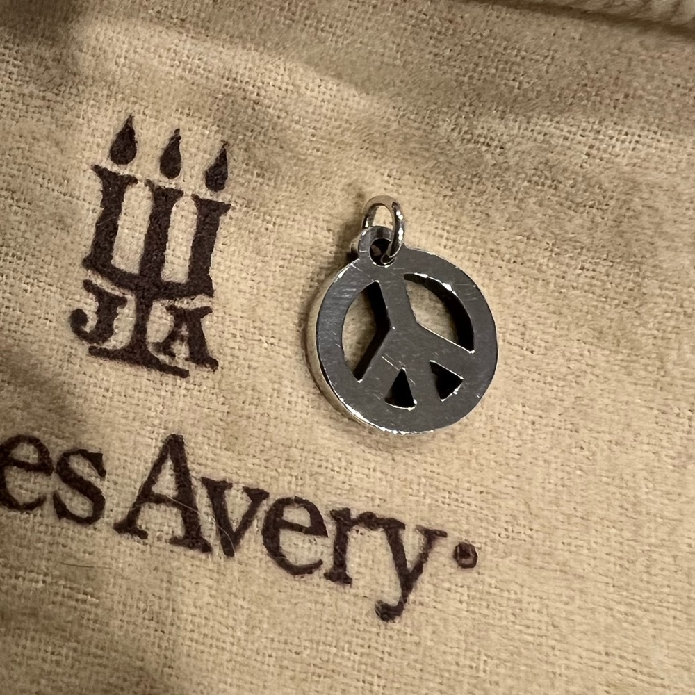 Retired James Avery Peace Sign charm